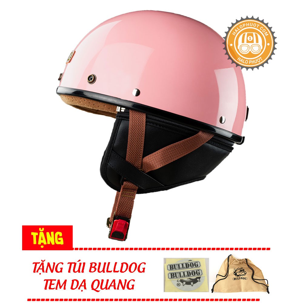 Mũ bảo hiểm Bulldog PUG Hồng