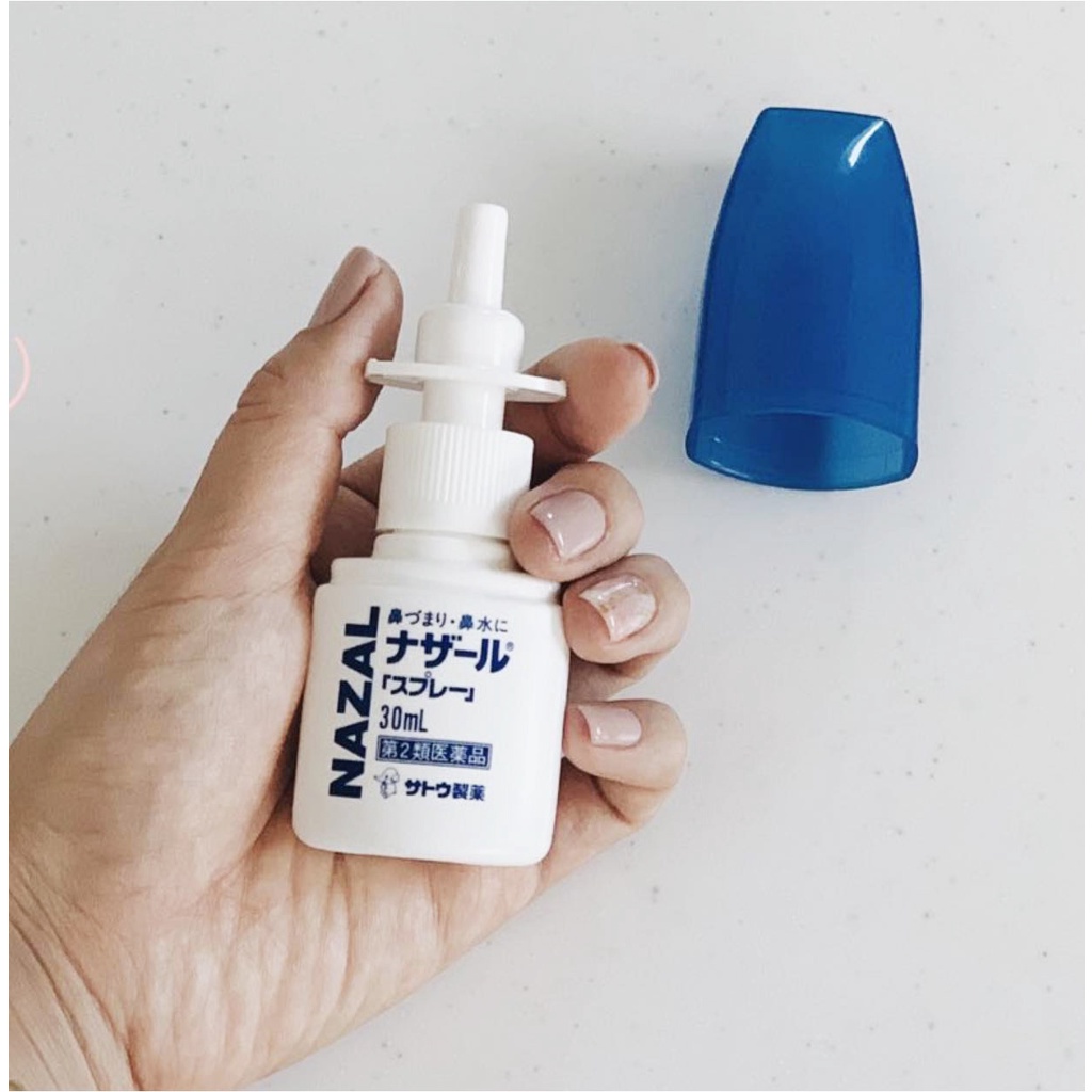 Xịt Mũi Viêm Xoang Nazal Nhật Bản 30ml Nghẹt Mũi Dị Ứng Mũi Làm Sạch Mũi Thông Mũi