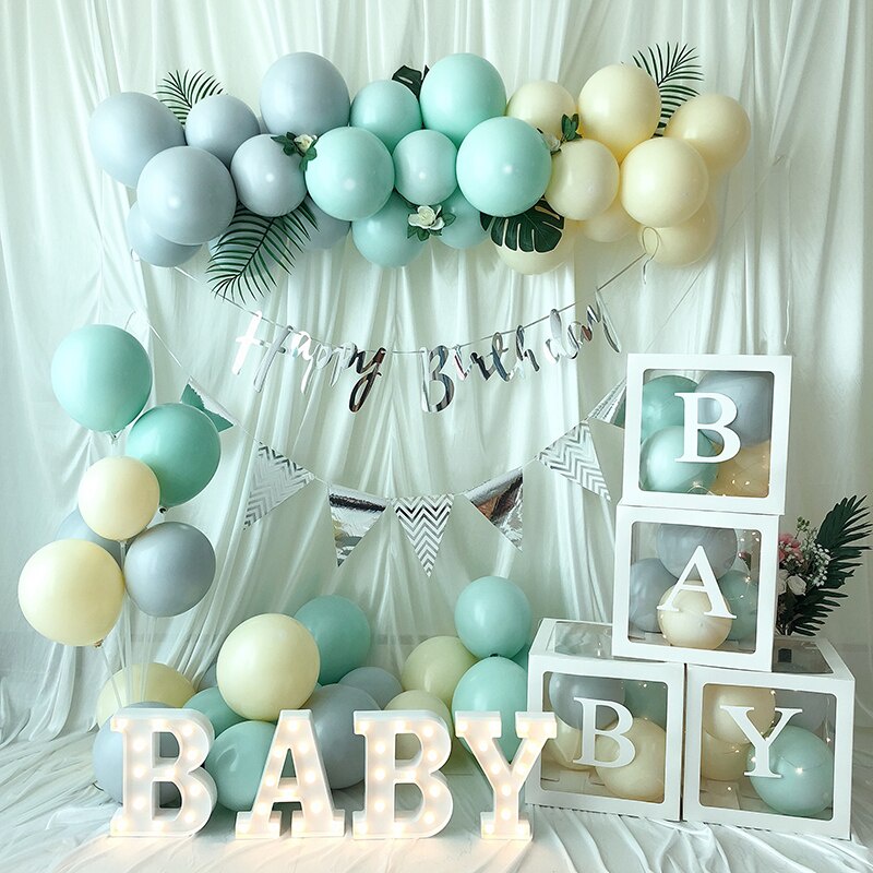 Hộp Đựng Bóng Bay Trong Suốt 30x30cm Hình Chữ Cái A-Z