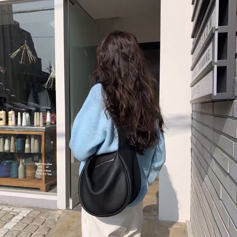 IELGY Túi Đeo Vai Da Mềm Cỡ Lớn Thiết Kế Đơn Giản Thời Trang Cho Nữ