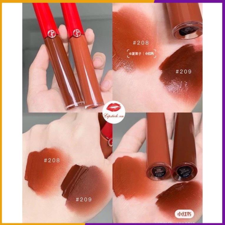 Son Kem Giorgio Armani Lip Maestro 208 Venetian Red Nâu caramen (về sẵn)