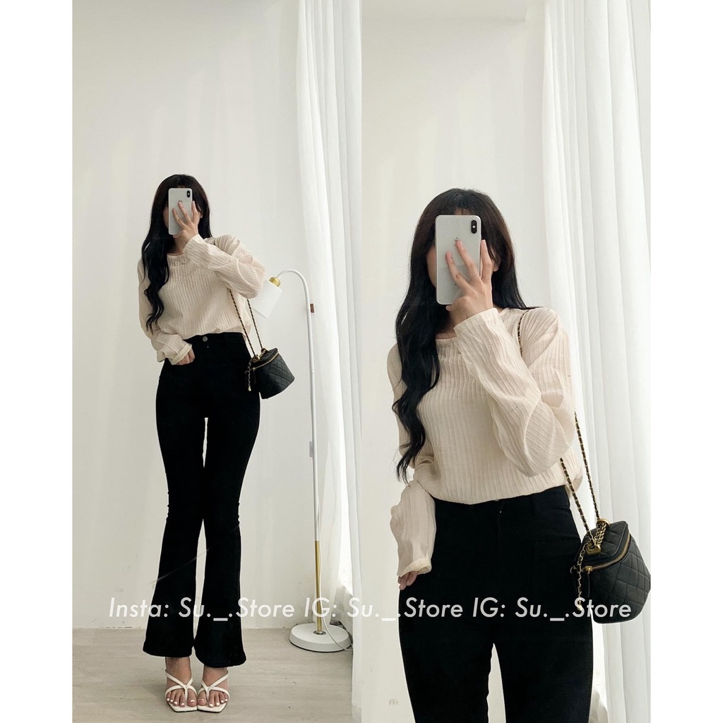 Áo thun giấy cổ tròn dài tay A2358 SUSTORE