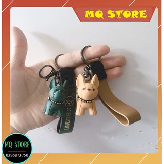 Móc khóa hình con cún dây da xịn xò, đáng yêu