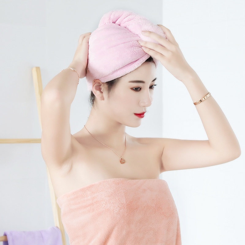 Khăn trùm đầu hong khô tóc nhanh chóng loại rẻ