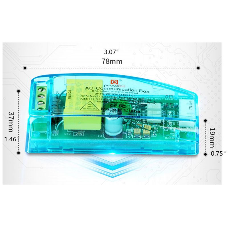 Mô-đun truyền thông TTL Modbus-RTU AC một pha 100A cải tiến PZEM-004T phiên bản 3.0