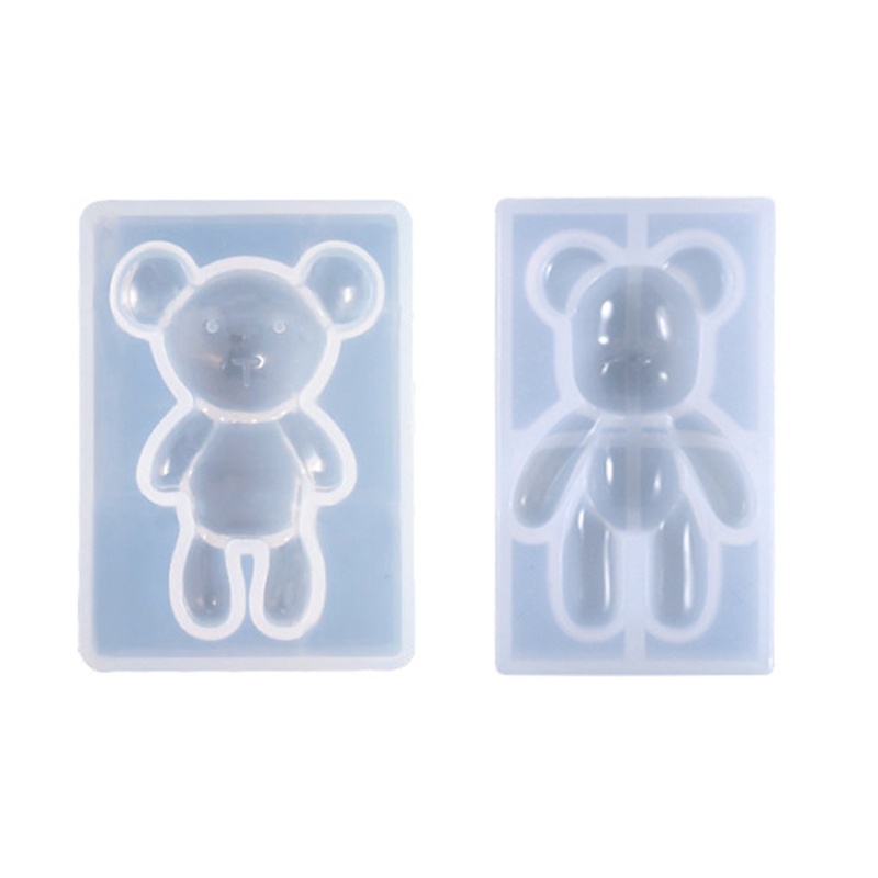 Khuôn silicone làm mặt Vòng cổ hình gấu DIY