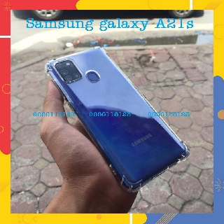 Ốp lưng Samsung Galaxy A21S silicon dẻo trong suốt chống sốc full 4 góc