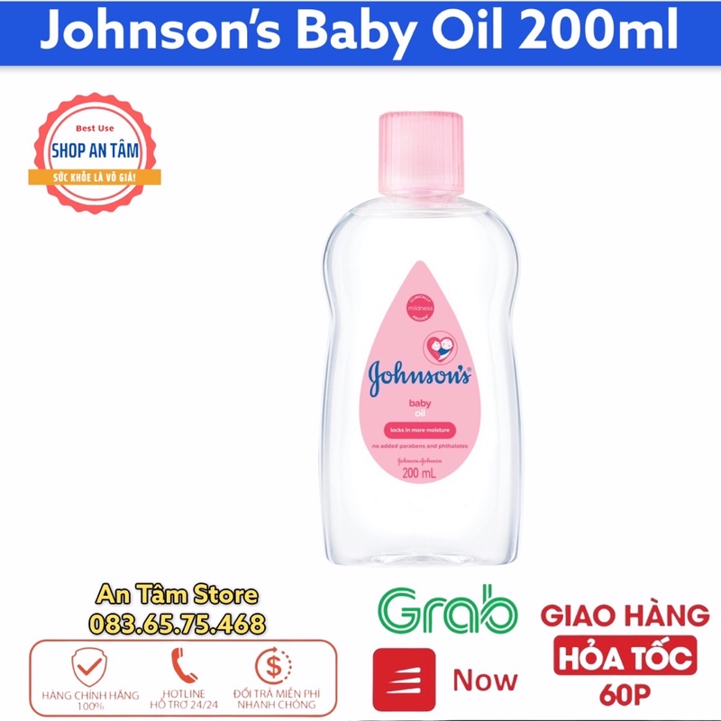 Dầu Massage & Dưỡng Ẩm Johnson's Baby Oil 50ml 200ml