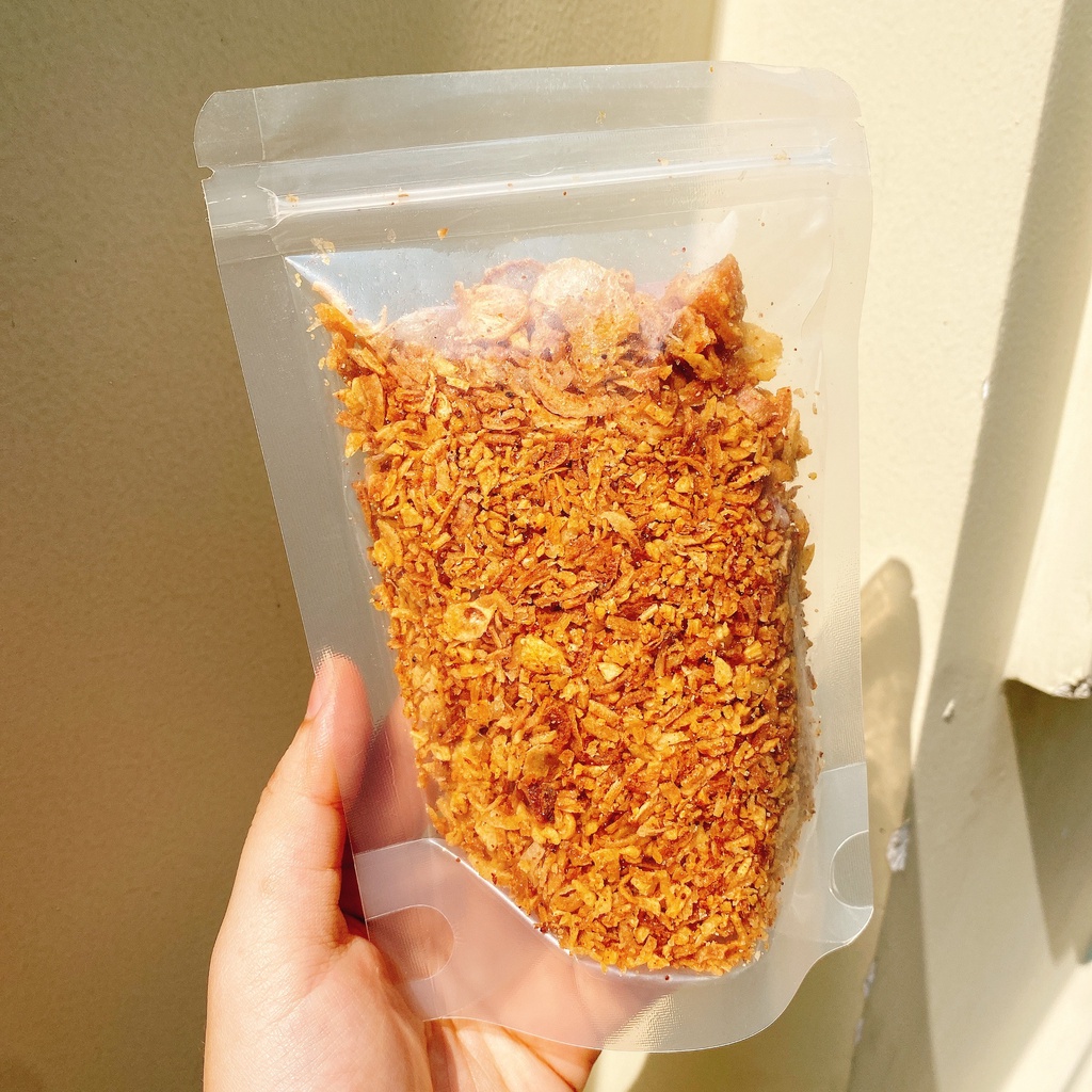 MUỐI TÓP MỠ GIÒN BÉO độc quyền Ăn Vặt Ngon Lắc Lư (vị mặn vừa, không cay, không ngọt)