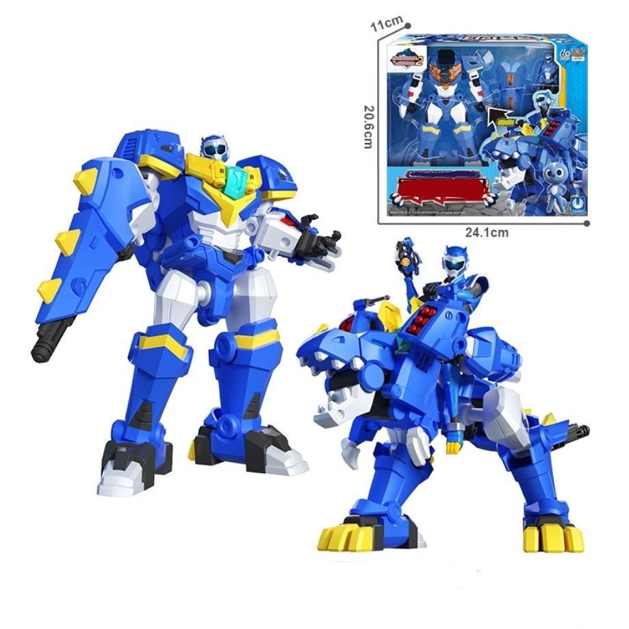 Đồ chơi Miniforce Super Dino Power 2 Biệt đội siêu nhân nhí (hàng chính hãng) - Tyranno sấm sét và Volt tốc độ - mã 8625