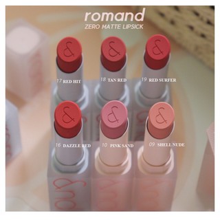 Son thỏi lì, lên màu siêu xinh romand new zero matte lipstick 3g [shell beach nude collection