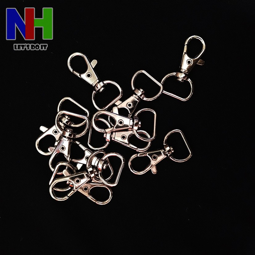 Móc càng cua, móc dây đeo thẻ, dùng cho dây 20mm (bộ 5 cái)