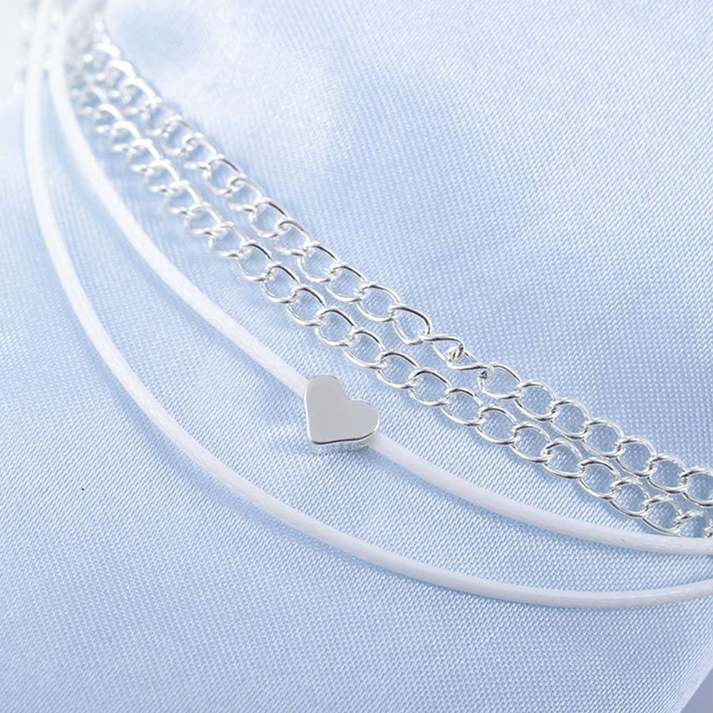 Lắc chân nữ nhiều lớp đính trái tim | BigBuy360 - bigbuy360.vn