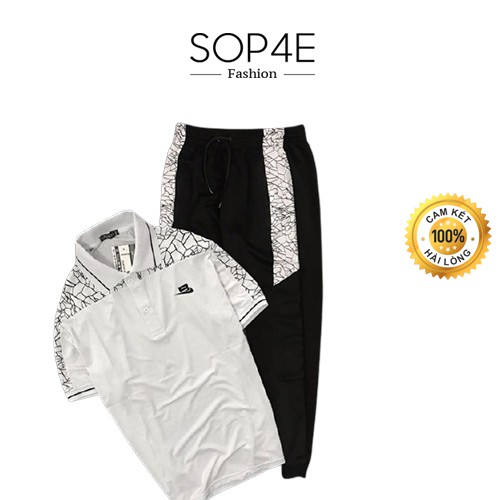 Bộ quần áo thể thao nam Sop4E form suông Bộ Sport B Bẻ Tt - PTTMBB1
