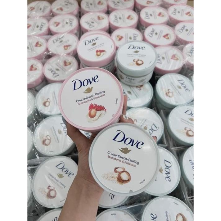 Tẩy Tế Bào Chết body Dove Macca, Lựu 225ml - XUKA.cosmetics