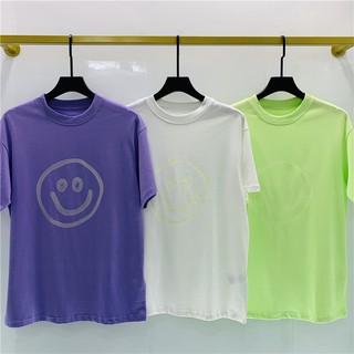 Fashion BAL - * - Mặt cười dòng Luminous Elf, sau lưng thêu chữ, áo thun ngắn tay, nam nữ giống nhau