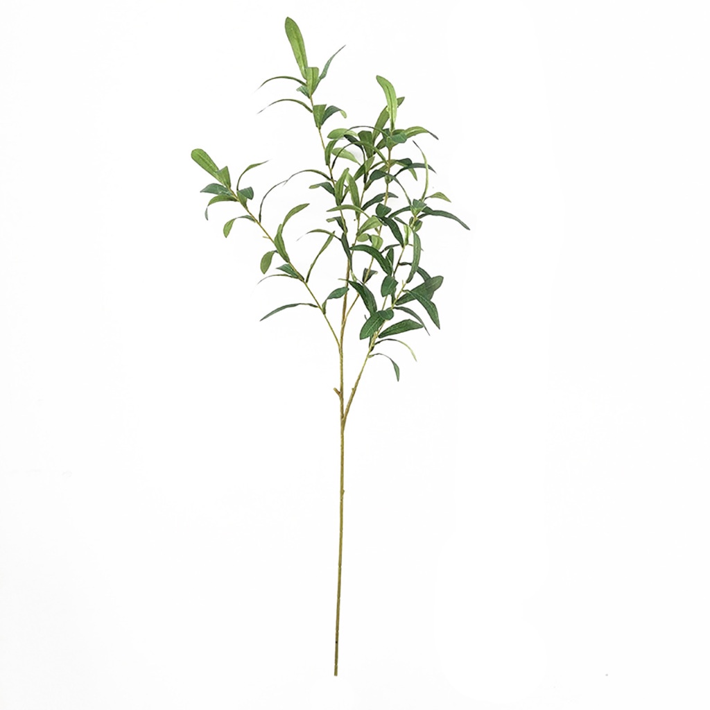 Nhánh Lá Ô Liu Nhân Tạo Bằng Nhựa Kích Thước 92CM Trang Trí Phòng Khách