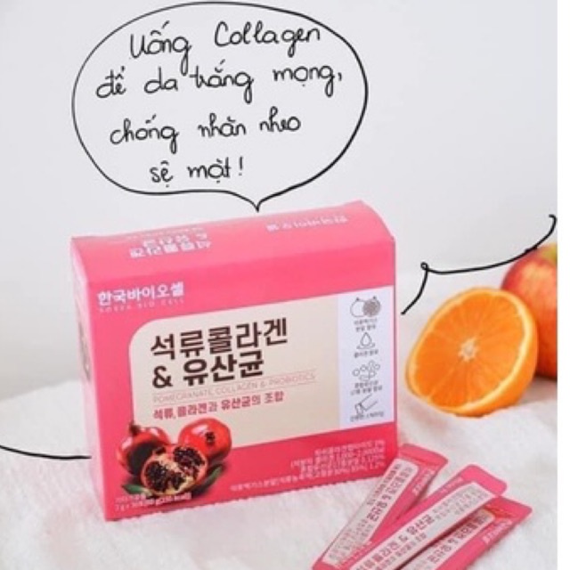 Hộp 30 gói collagen lựu đỏ Hàn Quốc