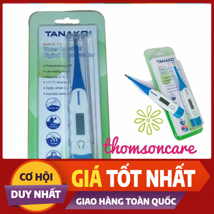 [ HÀNG CHÍNH HÃNG]Nhiệt kế điện tử đầu mềm TANAKO - Nhận kết quả nhanh sau 30 giây - An toàn Chính hãngtốt