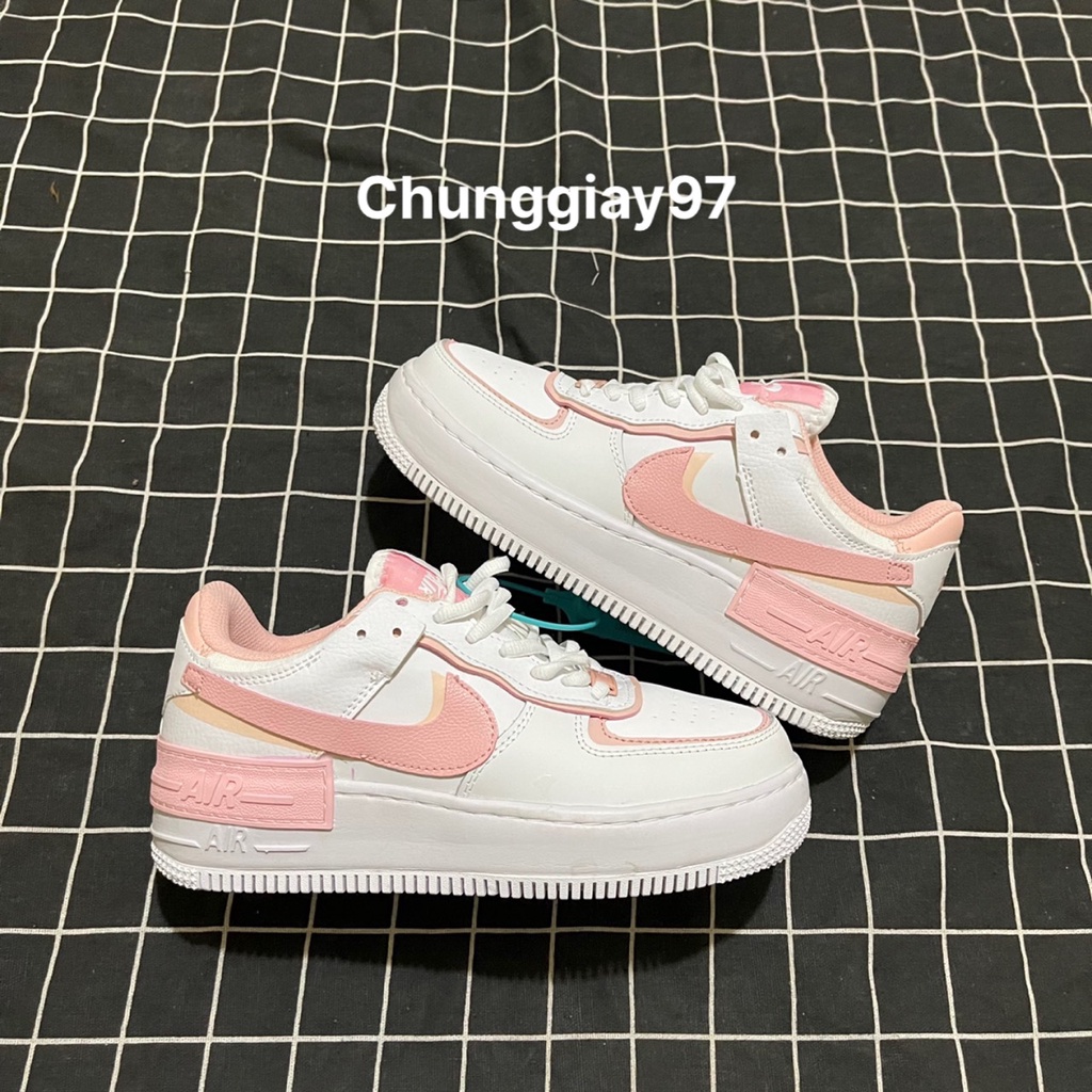 Giày AF1 shadow hồng cam cao cấp