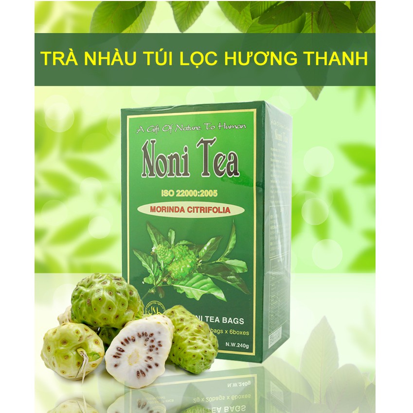 Trà Nhàu Túi Lọc Noni Tea Hương Thanh, Giúp Thanh Nhiệt, Hỗ Trợ Giải Độc Và Tăng Đề Kháng, Hộp 120 Túi.