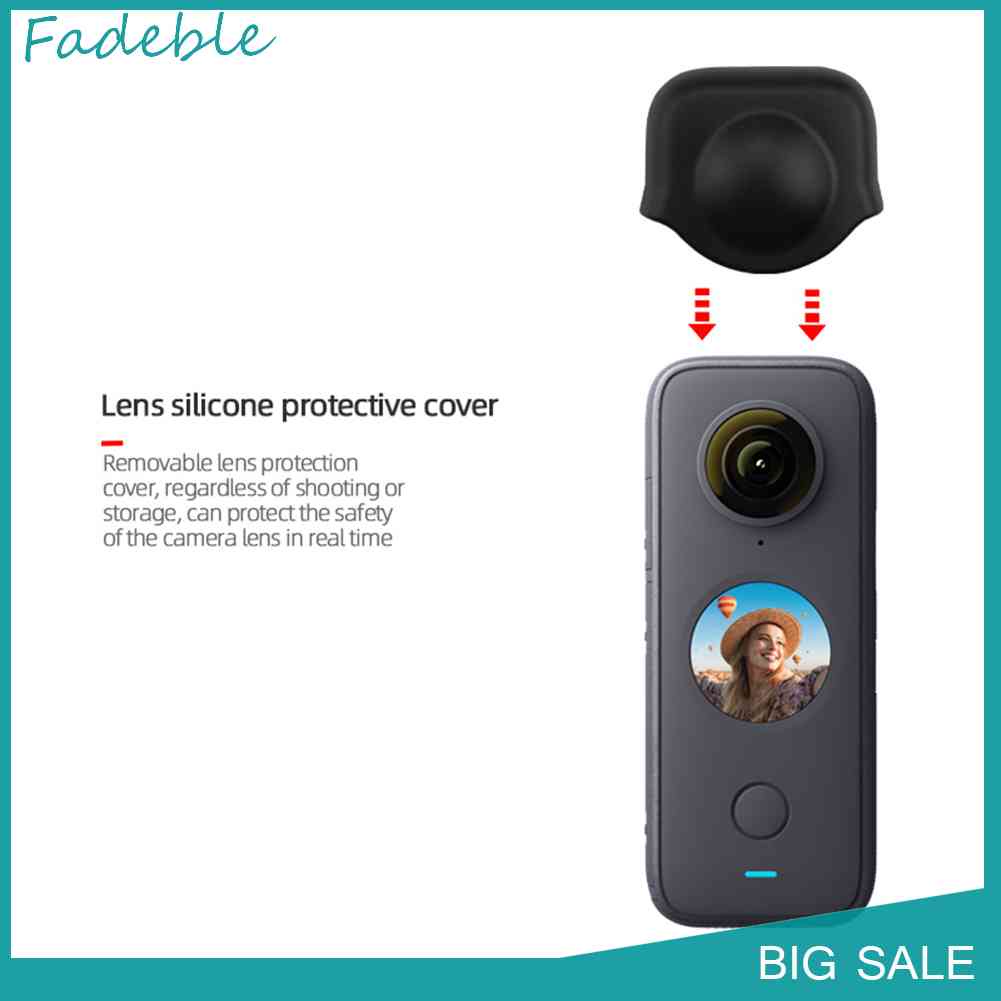 Nắp Bảo Vệ Ống Kính Máy Ảnh Bằng Silicone Chống Trầy Cho Insta360 ONE X2