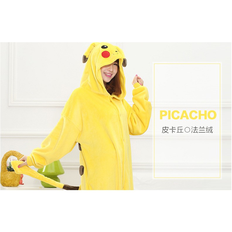 Áo ngủ liền quần hình pikachu đáng yêu | BigBuy360 - bigbuy360.vn