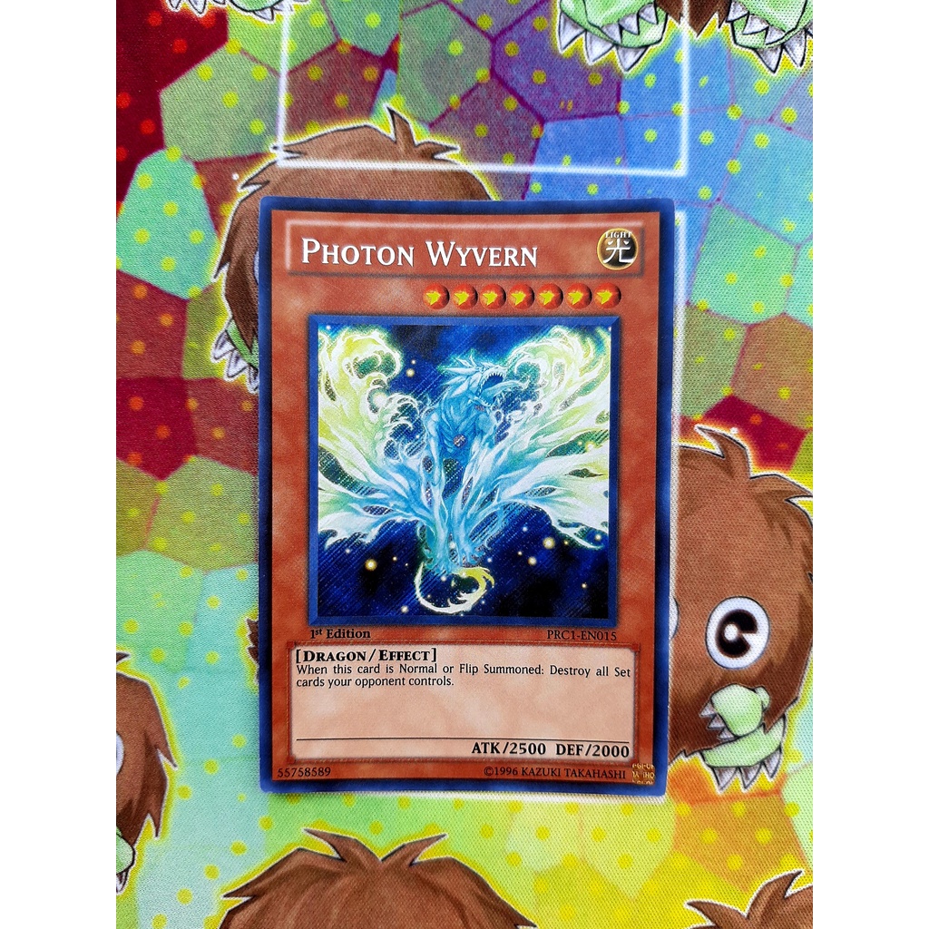Thẻ Bài Mint90 Yugioh Monster Photon Wyvern - PRC1-EN015 - Secret Rare