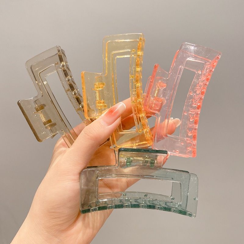Kẹp Tóc Nhựa Vuông 8,5 cm Kẹp Cả Đầu Siêu Sang Trọng