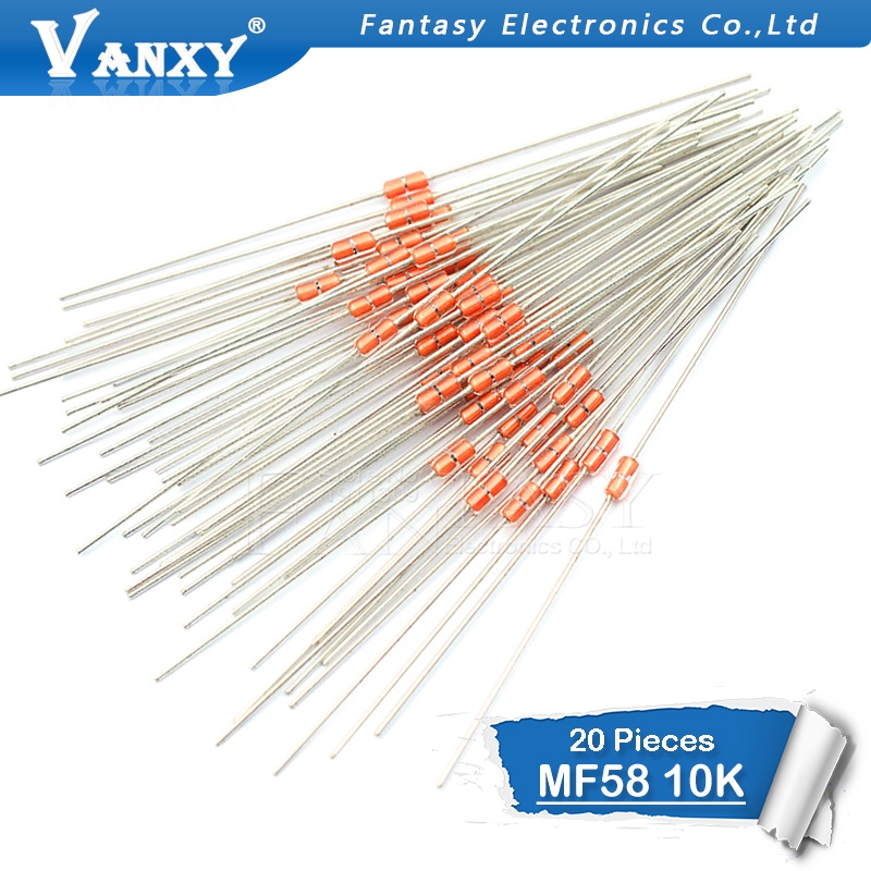 Set 20 Điện Trở Nhiệt Ntc Mf58 3950 B 10k Ohm 5%