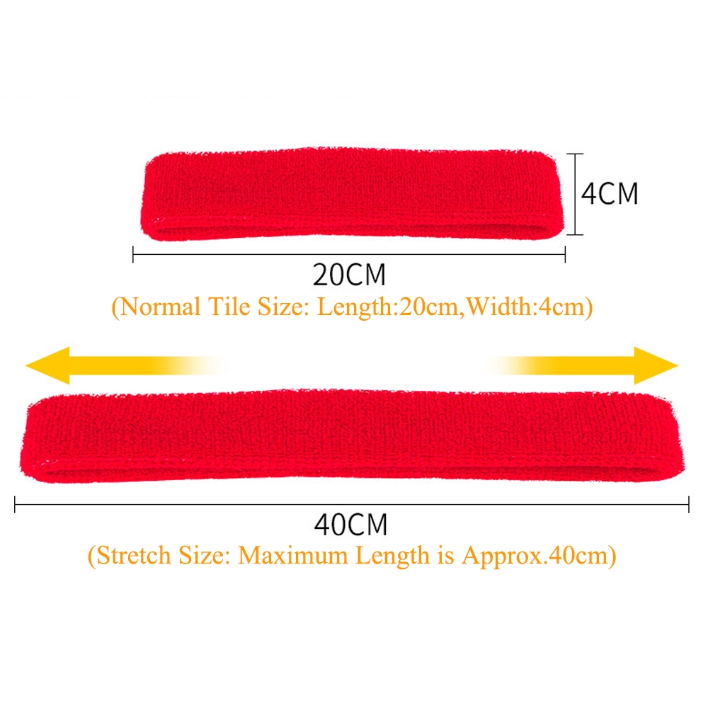 Phụ kiện dây băng đô đeo đầu khi chơi thể thao hỗ trợ thấm hút mồ hôi