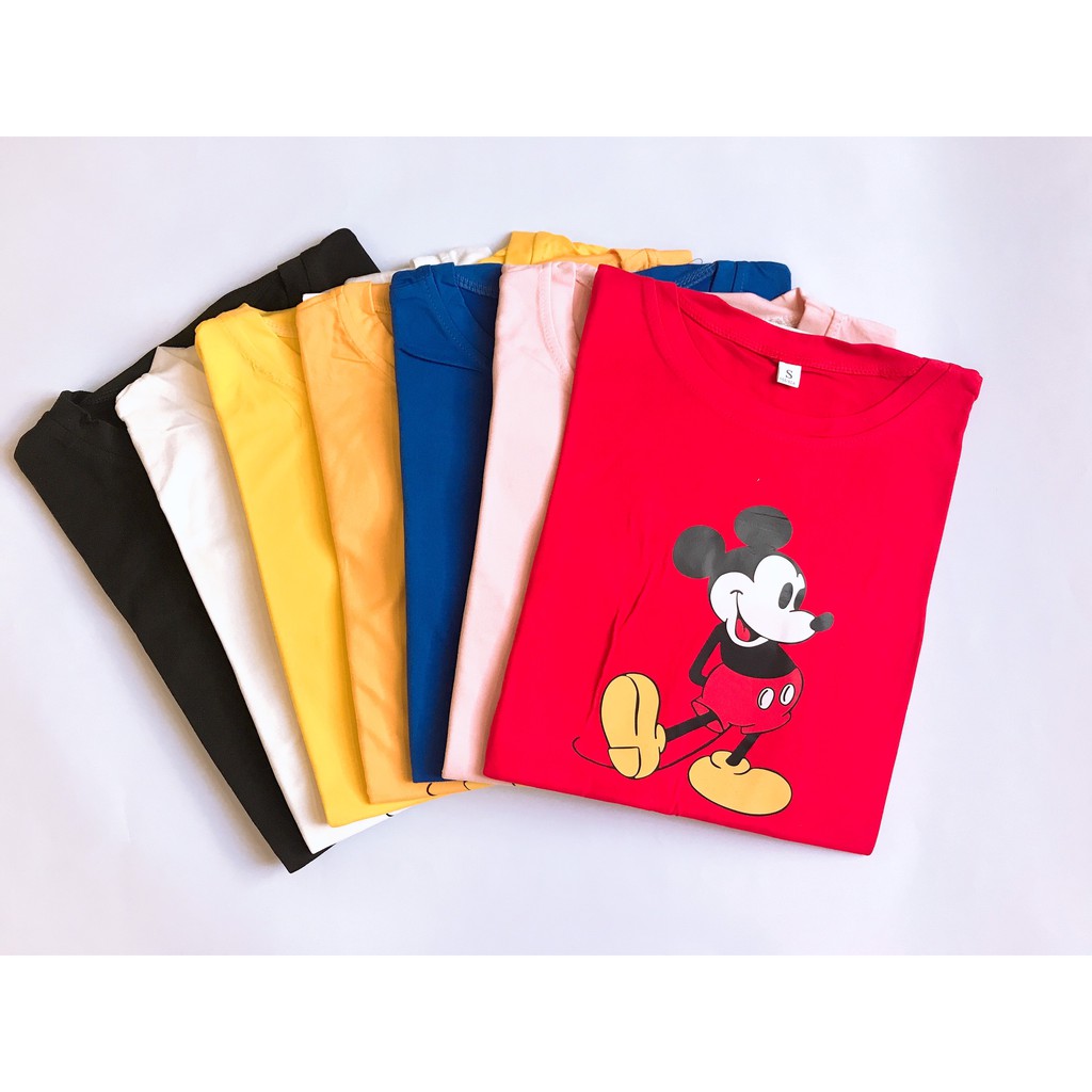 Áo Phông Nữ Ngắn Tay Hình Mickey Đủ Size