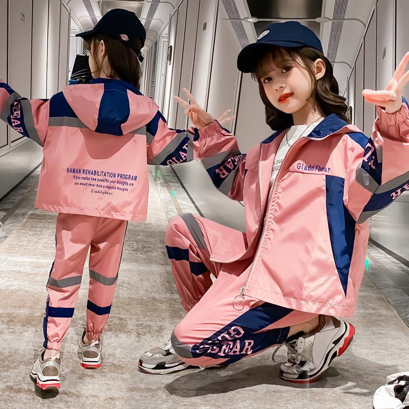 Bộ Đồ 2 Món Áo Thun Cotton Tay Dài Cổ Tròn + Quần Dài Thời Trang Cho Bé Gái 3-13 Tuổi