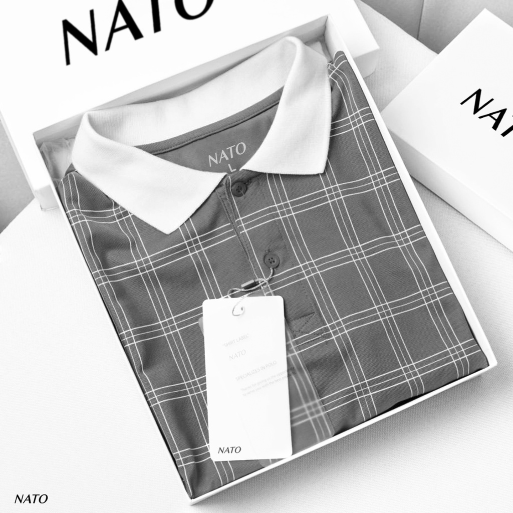 Áo Thun Polo Nam CARO Vải Cotton Cá Sấu Cao Cấp Basic Đẹp Tay Ngắn Có Cổ Màu Trắng Đen Đỏ Xanh Navy Trơn Họa Tiết NATO