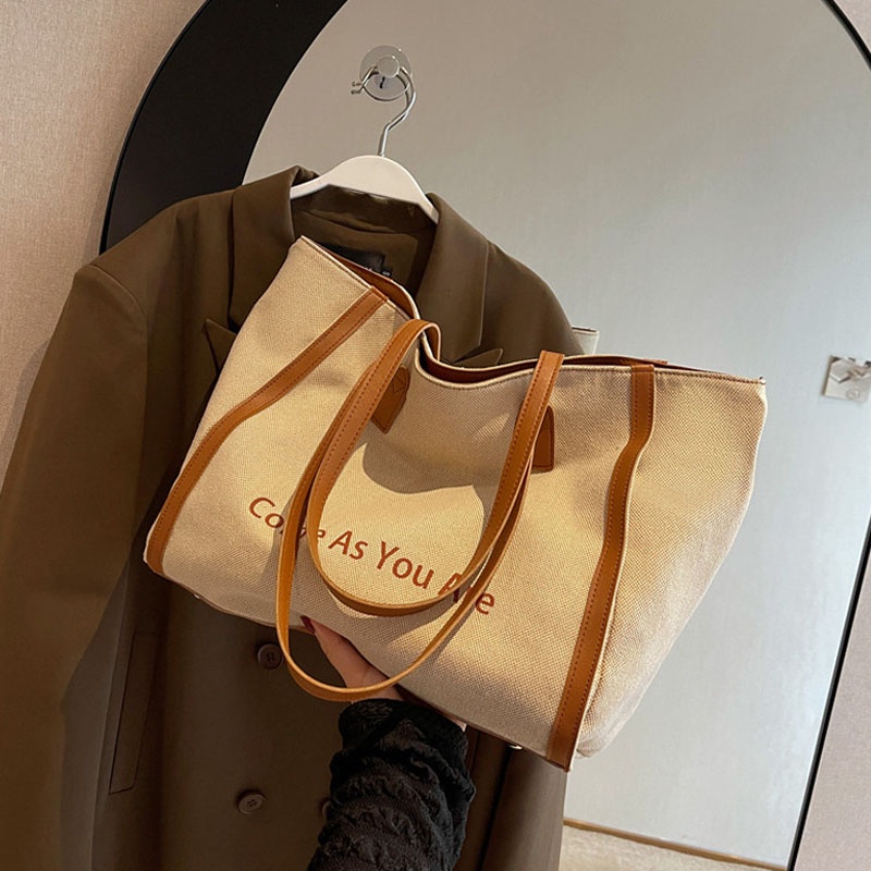 Túi Tote Vải Bố Dung Tích Lớn Thời Trang