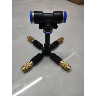Béc phun sương 4 hướng đồng lọai 1 T nối nhanh 8