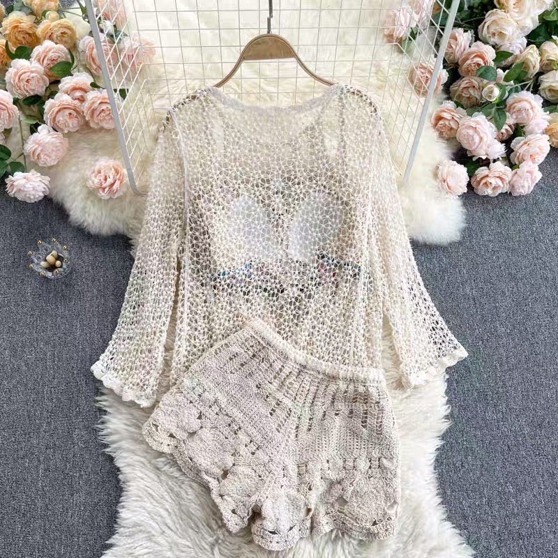 Set Ren Bikini Đi Biển Tay Lỡ Kiểu 4 Siêu Đẹp | Smide Clothing