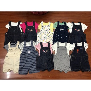 Set quần yếm kèm áo cho bé trai, bé gái,