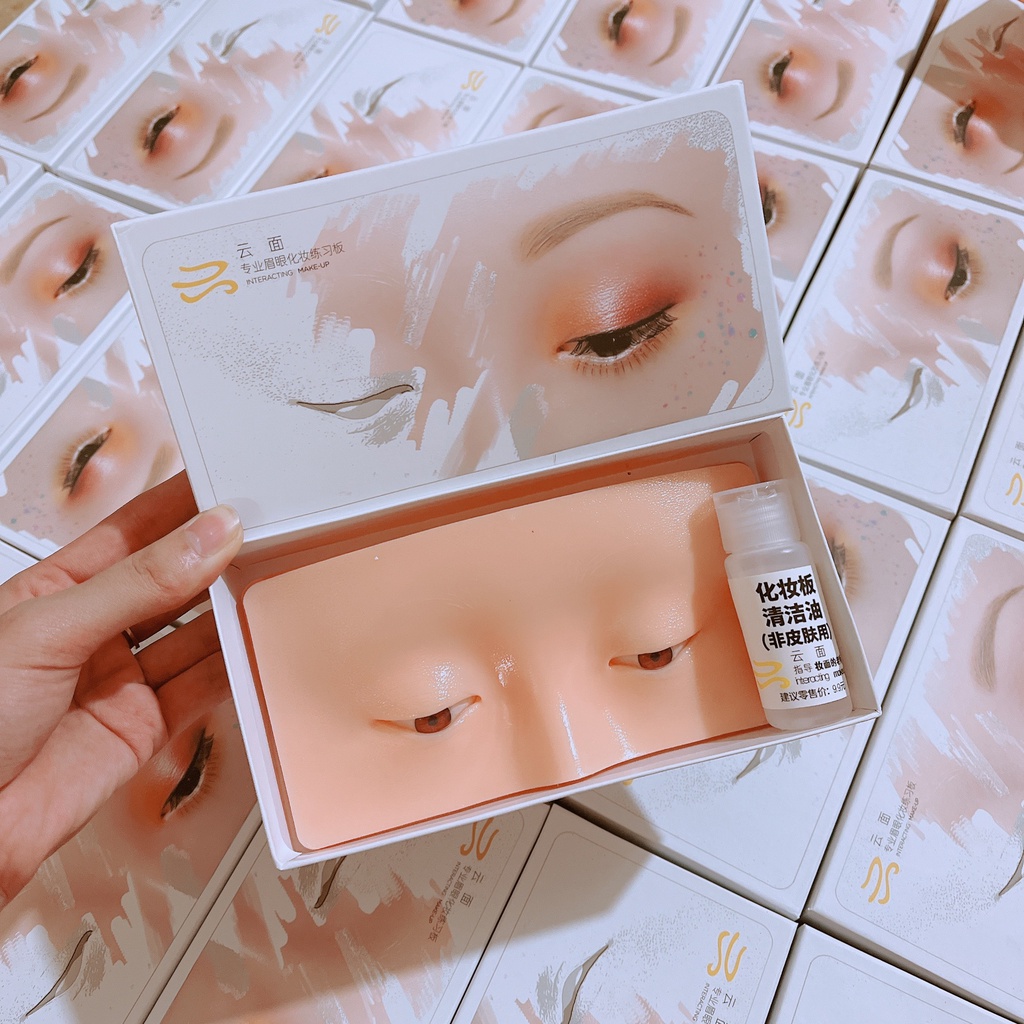 Mặt Nạ Luyện Makeup 3D Mô Phỏng Da Thật , Sư Dụng Nhiều Lần ( Tặng Kèm Nước Tẩy Trang ) .