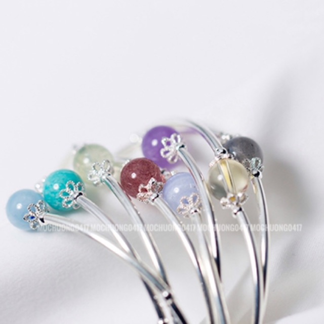 Vòng tay bạc mix hạt tròn - MH499