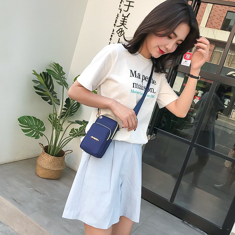 Túi đeo chéo nữ mini đeo tay tập thể dục tiện lợi vải dù chống thấm cao cấp HX152