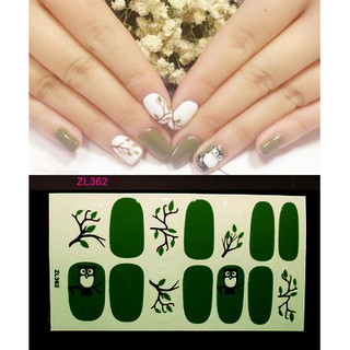 Miếng dán móng tay Silicon - Nail Wraps (14 miếng dán khô)