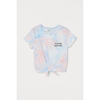 Áo thun H&M Tie Dye màu loang cho bé gái