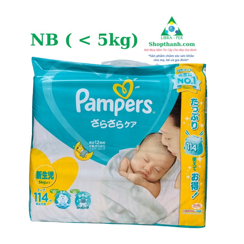 (Jumbo) Bỉm ( Tã ) Pampers nội địa Nhật dán/quần đủ size NB96, S104, M80, L60, XL50, XXL32