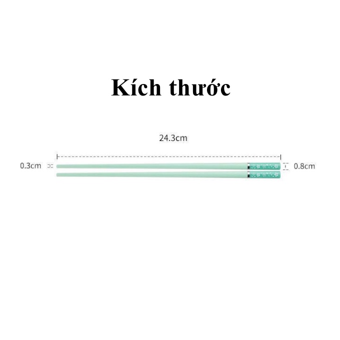 Bộ 5 đôi đũa họa tiết hoa anh đào rơi T18