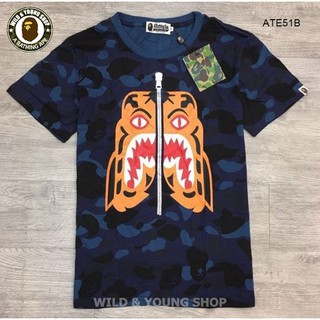 [Sẵn] Áo phông Tee Bape Tiger Shark Cá Mập Camo (ATE51B)