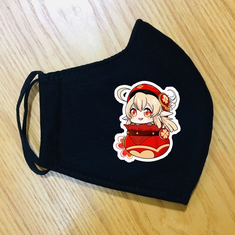 khẩu trang Klee genshin impact / khẩu trang anime Game genshin impact