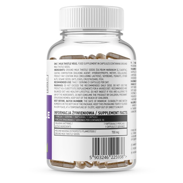 MILK THISTLE VEGE - GIẢI ĐỘC GAN, HỖ TRỢ CHỨC NĂNG GAN CỦA OSTROVIT