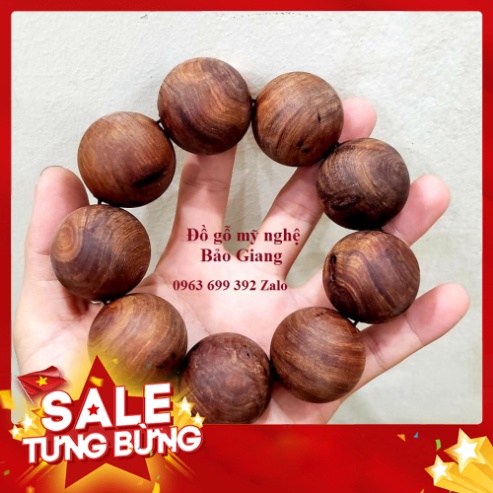 Vòng tay gỗ ngọc am thơm ngọt ngào 30ly