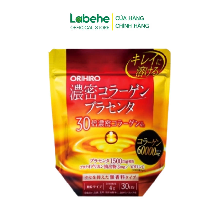Bột Collagen Orihiro nhau thai heo 60000mg 1 gói